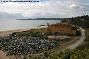 The remains of the Cornwall Colosseum at Carlyon Bay