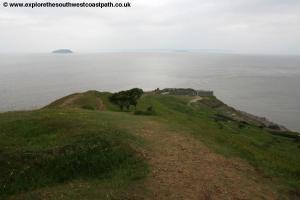 Approaching Brean Down Fort