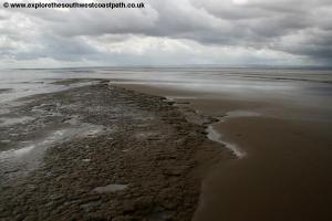 Mudflats on the beach near Berrow