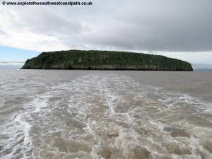 Steep Holm Islannd from the sea