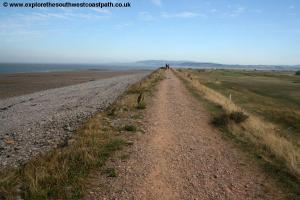 The coast path between Dunster and Minehead