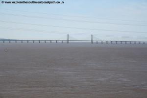 The Second Severn crossing from the Severn Bridge