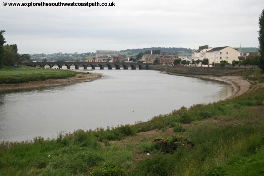 The River Taw and Barnstaple bridge