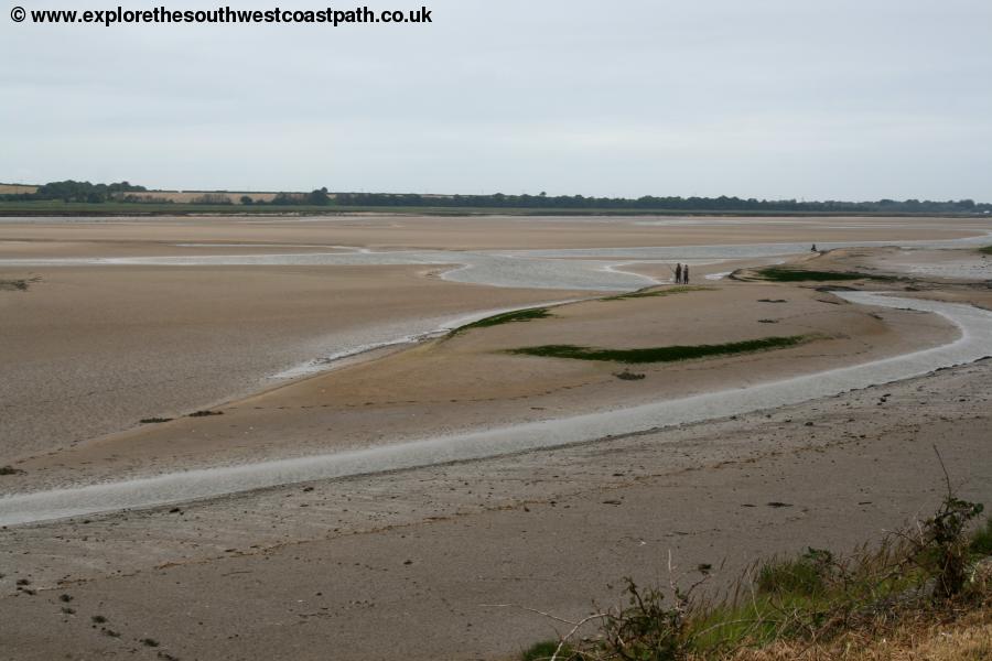 Sandbanks and the river Taw