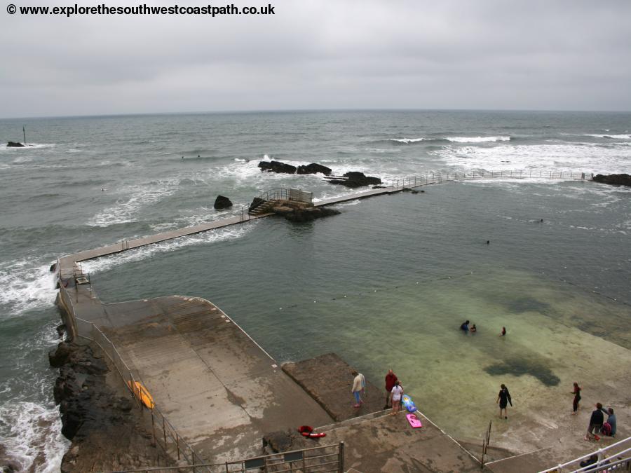 Tidal swimming pool at Summerleaze beach