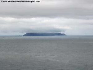 Lundy Island off the coast