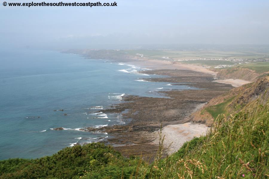 Approaching Widemouth Bay