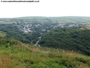 View down to Boscastle