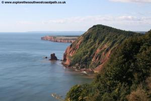 The coast to the east of Sidmouth