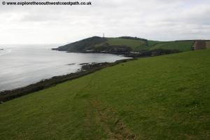 View back to Gribbin Head