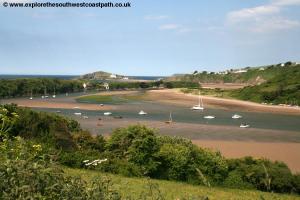 Looking back to the Avon and Burgh Island