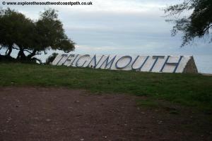 Teignmouth sign at Sprey Point