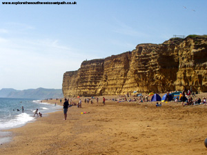 Burton Bradstock Beach, looking West