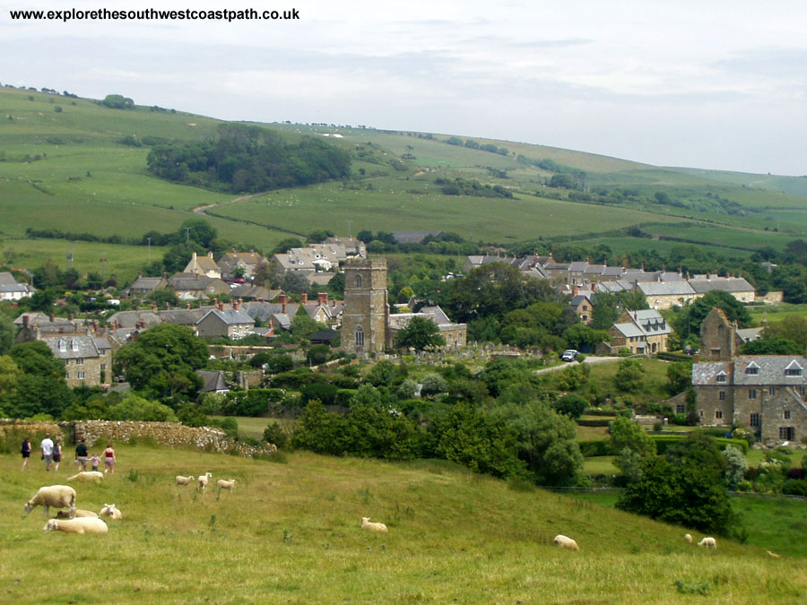 View from the hill to St Catherine's Chapel