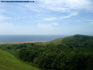 Chesil Beach from St Catherine's Chapel