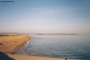 Dawlish Warren beach.