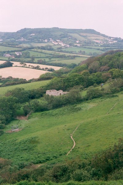 View inland near Golden Cap