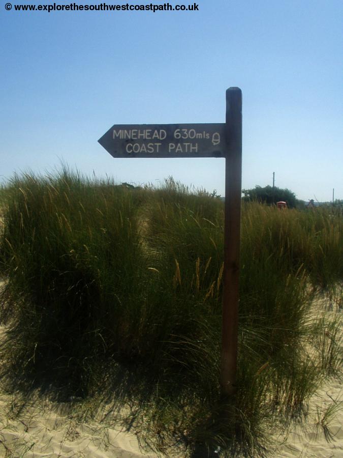 The end of the Coast Path