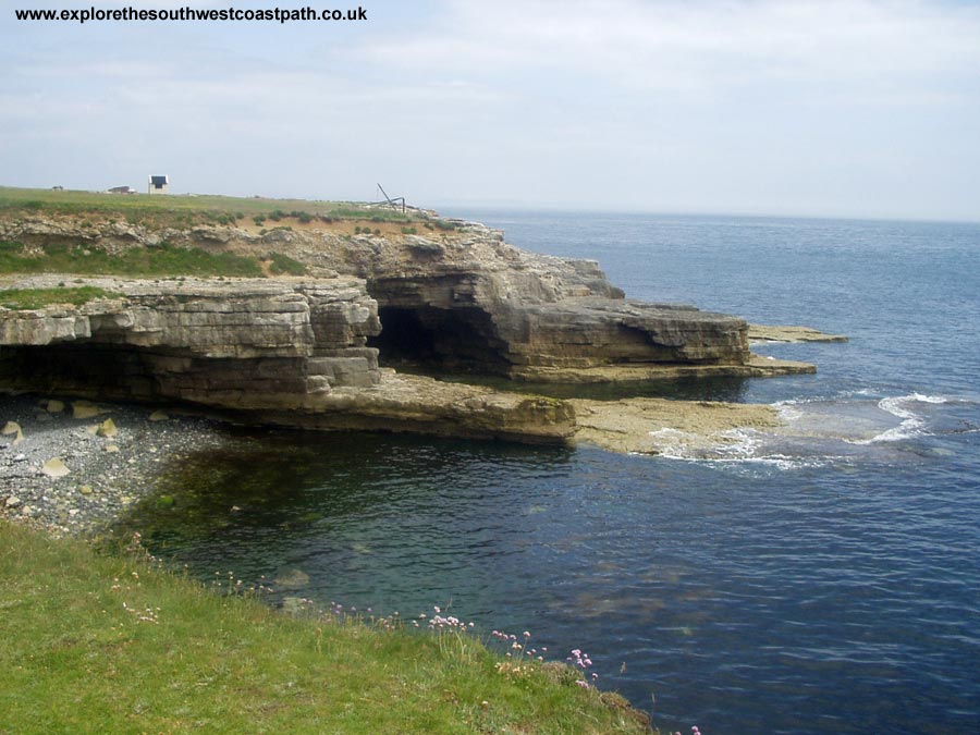 Caves on the coast path