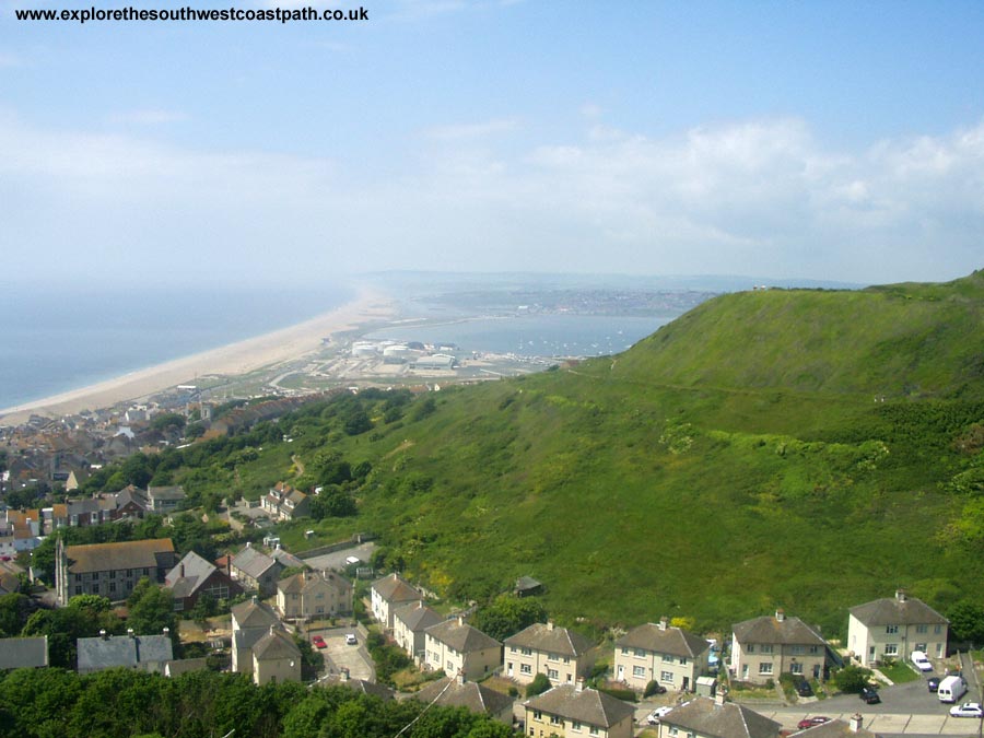 Chesil Beach from The Verne