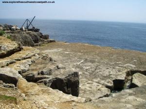 Old Quarry workings near Portland Bill