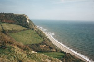 The beach at Weston Mouth