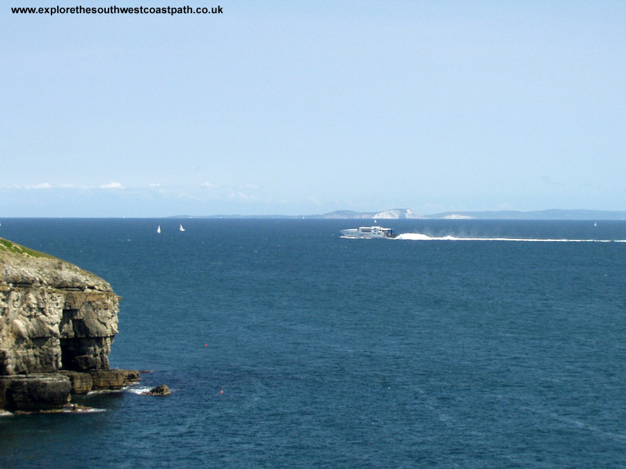 A Condor Ferry approaches Poole Harbour