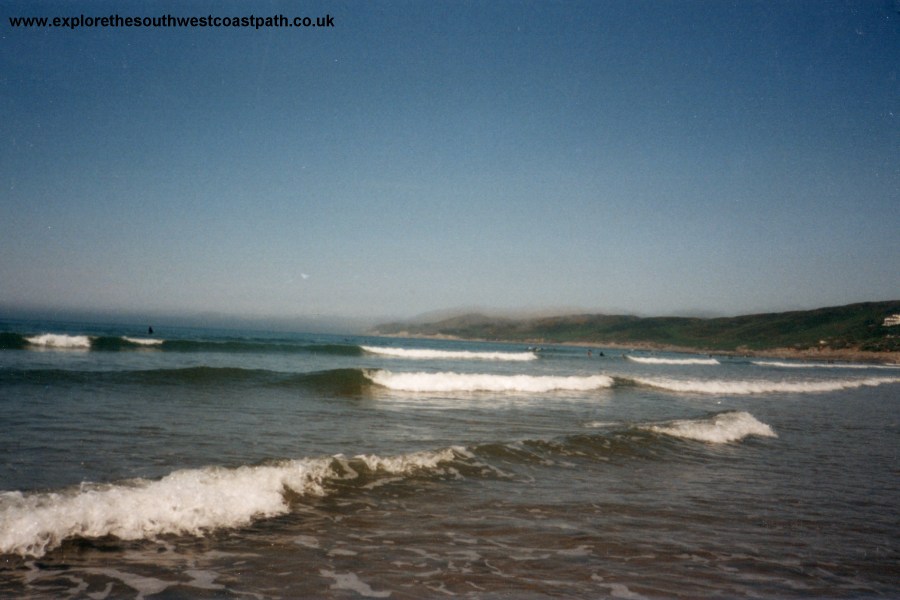 Surf at Woolacombe Beach